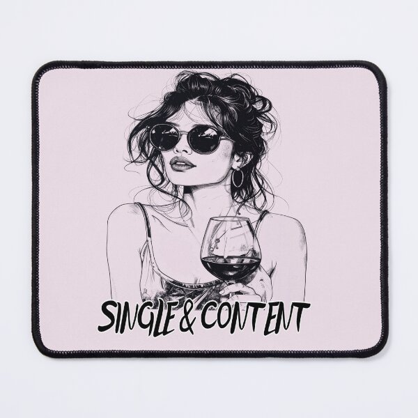 Item preview, Happily single, pure self-love designed and sold by LiskoDesign.