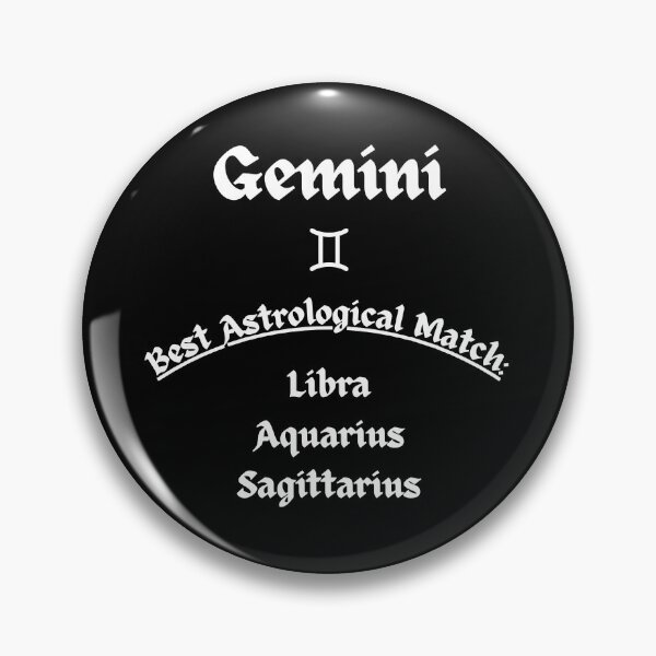 Item preview, Gemini Best Astrological Match – Libra, Aquarius & Sagittarius Gothic Design designed and sold by MOKRONOS.