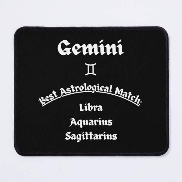 Item preview, Gemini Best Astrological Match – Libra, Aquarius & Sagittarius Gothic Design designed and sold by MOKRONOS.