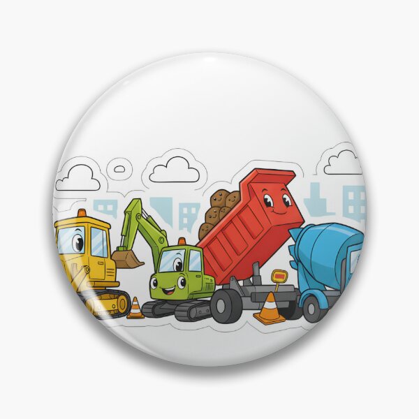 Item preview, Cute Construction Team Cartoon designed and sold by 4AGift.