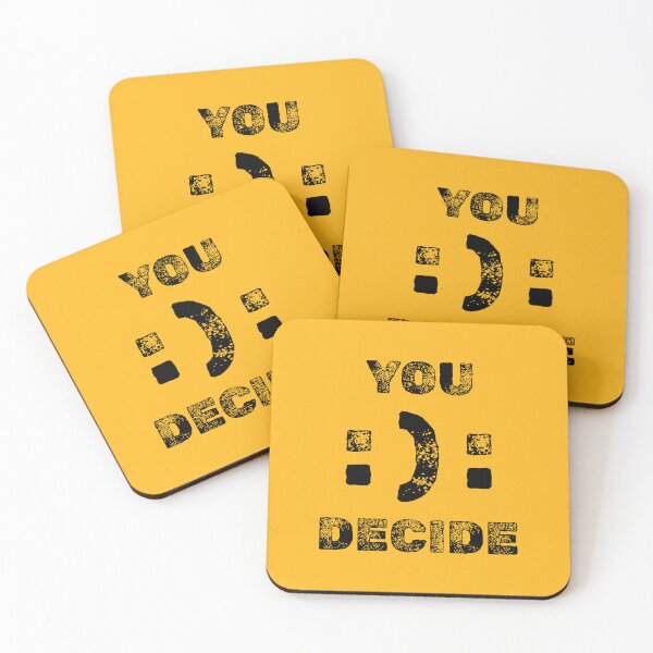 Item preview, Inspirational Motivation quote You Decide Face Emoji designed and sold by Artycom.