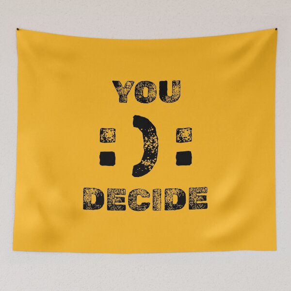 Item preview, Inspirational Motivation quote You Decide Face Emoji designed and sold by Artycom.