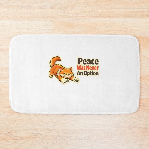 Item preview, Peace Was Never An Option – Angry Cat Vet Clinic Humor Design designed and sold by Bettybee00.
