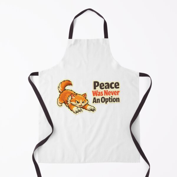 Item preview, Peace Was Never An Option – Angry Cat Vet Clinic Humor Design designed and sold by Bettybee00.