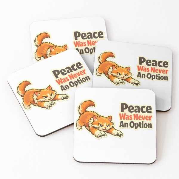Item preview, Peace Was Never An Option – Angry Cat Vet Clinic Humor Design designed and sold by Bettybee00.