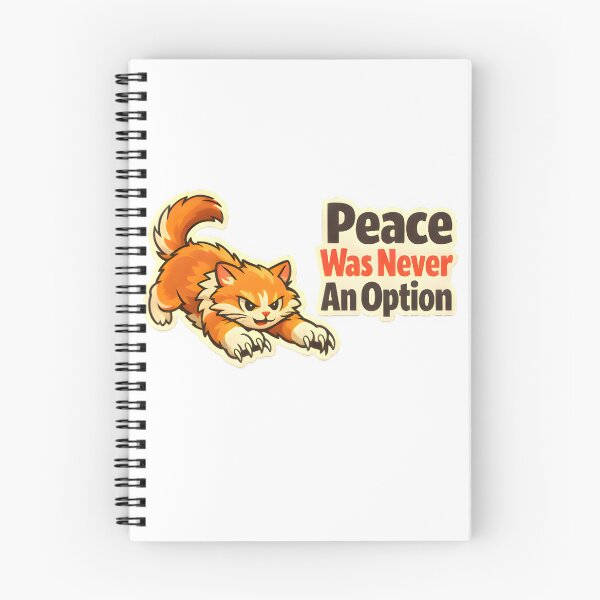 Item preview, Peace Was Never An Option – Angry Cat Vet Clinic Humor Design designed and sold by Bettybee00.