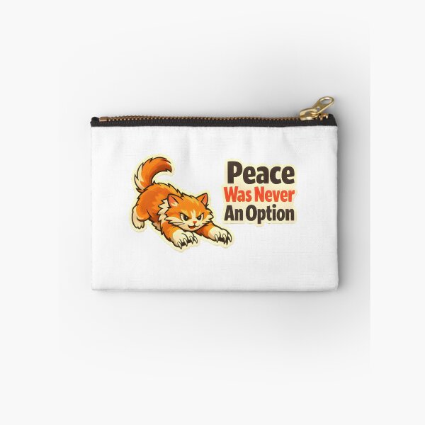 Item preview, Peace Was Never An Option – Angry Cat Vet Clinic Humor Design designed and sold by Bettybee00.