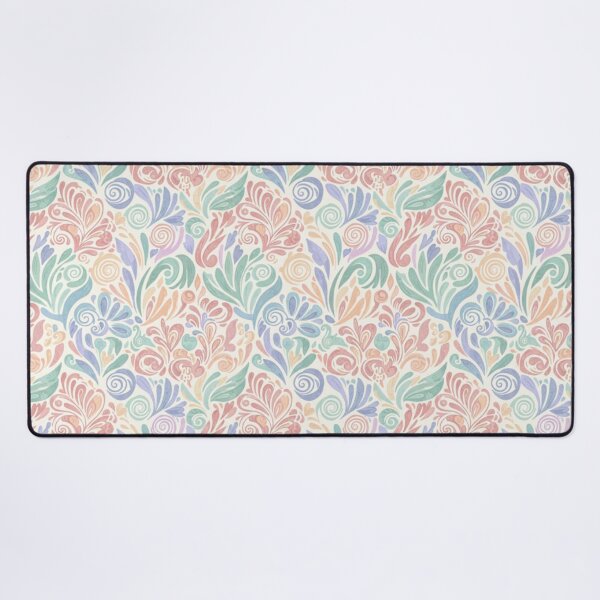 Item preview, Pastel Floral Seamless Pattern – Vintage Swirl Leaves designed and sold by FashioonTrends.