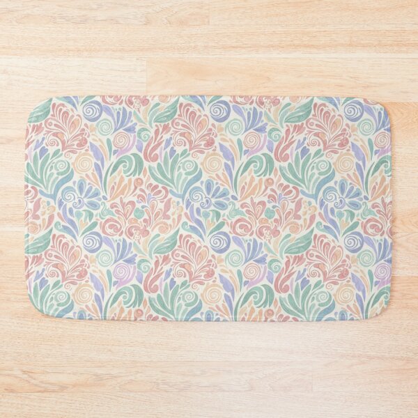 Item preview, Pastel Floral Seamless Pattern – Vintage Swirl Leaves designed and sold by FashioonTrends.