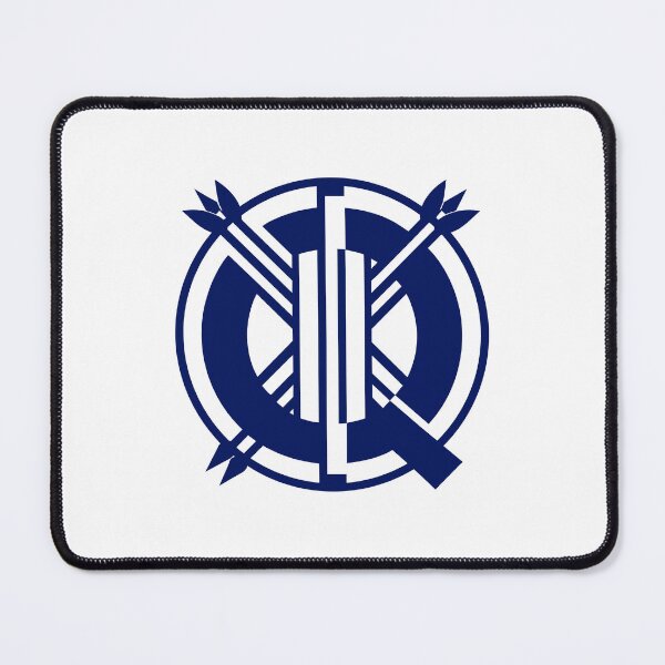 Item preview, Letter Q Monogram - Quiver Samurai Crest (Navy Blue) designed and sold by ZenCircle.
