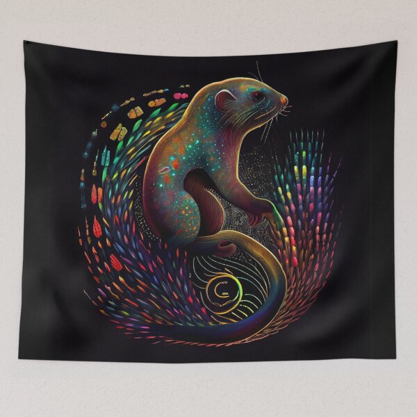 Item preview, Nebula Ferret Galaxy designed and sold by Sillytoe.