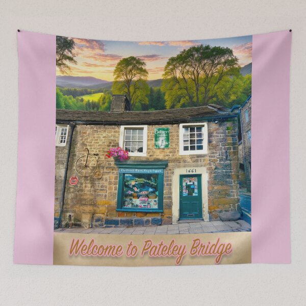 Item preview, Pateley Bridge Travel Poster designed and sold by Alisonchambers2.