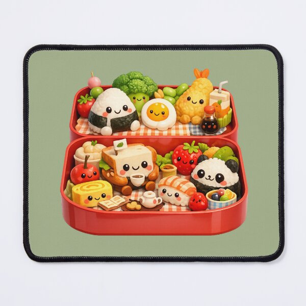 Item preview, Cute Bento Box Picnic | Kawaii Food Friends Family Art designed and sold by Moons Studio.