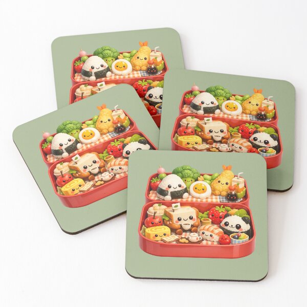 Item preview, Cute Bento Box Picnic | Kawaii Food Friends Family Art designed and sold by Moons Studio.