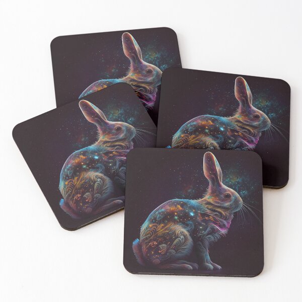 Item preview, Nebula Rabbit Galaxy Portrait designed and sold by Sillytoe.