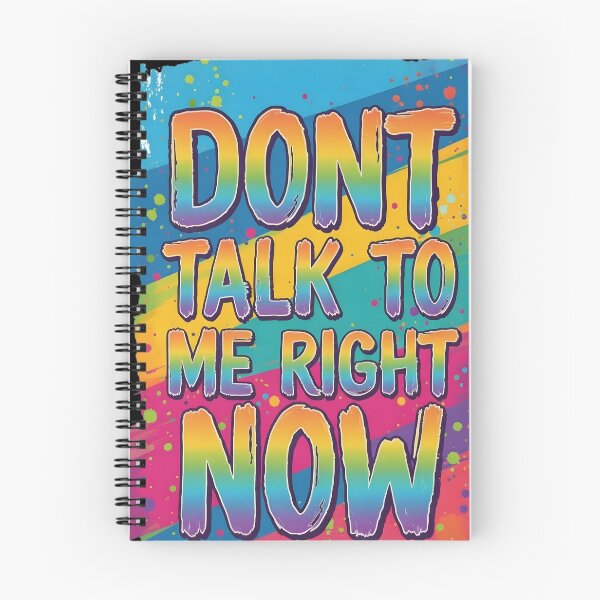 Item preview, Dont Talk To Me Right Now Rainbow Pop Art Typography designed and sold by DrukNaStyl.