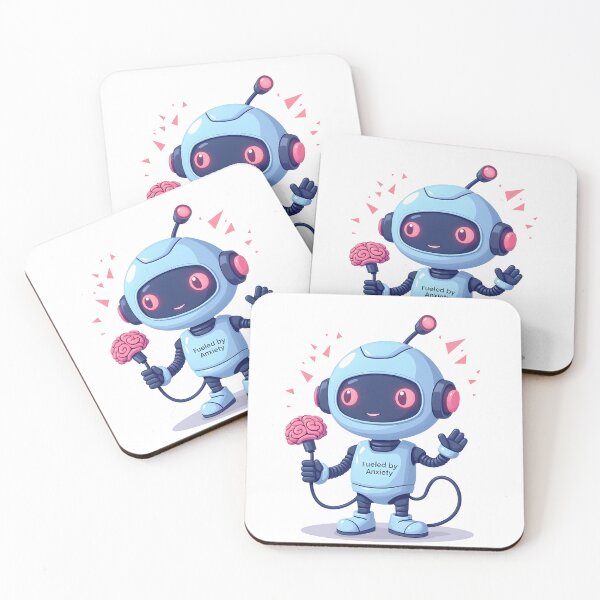 Item preview, Powered by AI, Fueled by Anxiety – Funny Tech Gen Z Aesthetic designed and sold by Taviofashion.