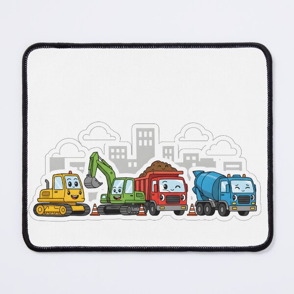 Item preview, Cute Construction Team Cartoon designed and sold by 4AGift.