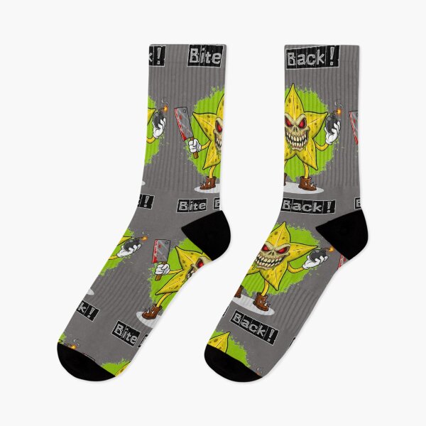 Item preview, Pscho Starfruit- Edgy Evil Food Streetwear designed and sold by MBBialyPiksel.