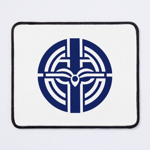 Item preview, Letter I Monogram - Iris Samurai Crest (Navy Blue) designed and sold by ZenCircle.