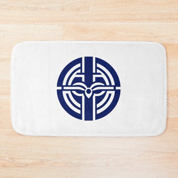 Item preview, Letter I Monogram - Iris Samurai Crest (Navy Blue) designed and sold by ZenCircle.