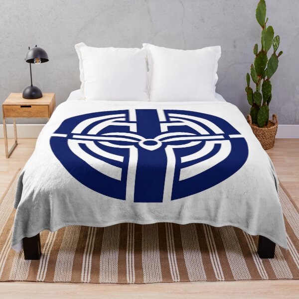 Item preview, Letter I Monogram - Iris Samurai Crest (Navy Blue) designed and sold by ZenCircle.