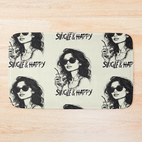 Item preview, Happily single, single and happy designed and sold by LiskoDesign.