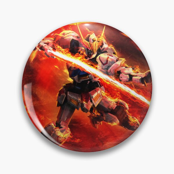 Item preview, Barbatos Gundam tekkadan on fire vector Digital Artwork designed and sold by sabartgunpla.