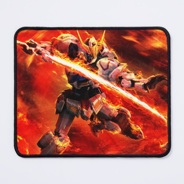 Item preview, Barbatos Gundam tekkadan on fire vector Digital Artwork designed and sold by sabartgunpla.