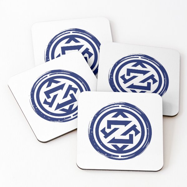 Item preview, Letter Z Monogram - Zen Circle Samurai Crest (Navy Blue) designed and sold by ZenCircle.