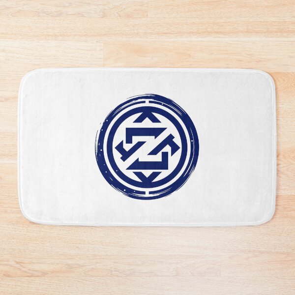 Item preview, Letter Z Monogram - Zen Circle Samurai Crest (Navy Blue) designed and sold by ZenCircle.