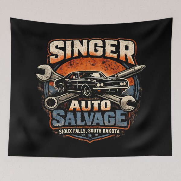 Item preview, Singer Auto Salvage Sioux Falls Mechanic designed and sold by agearb.