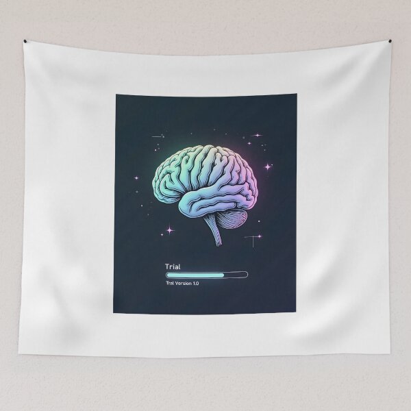 Item preview, Cerebro Humano – Versión de prueba 1.0 | IA divertida con estética minimalista designed and sold by Taviofashion.