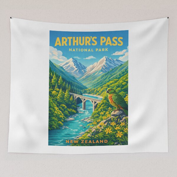 Item preview, Arthur’s Pass National Park New Zealand in Canterbury designed and sold by Aryabek.