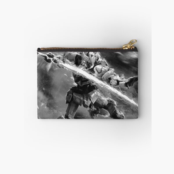 Item preview, black white Barbatos Gundam tekkadan on fire vector Digital Artwork designed and sold by sabartgunpla.