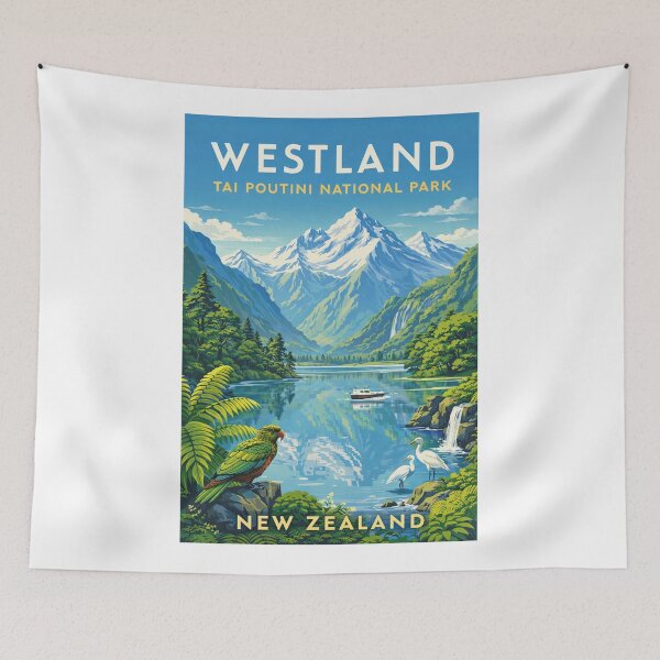 Item preview, Westland Tai Poutini National Park New Zealand – Southern Alps and West Coast designed and sold by Aryabek.