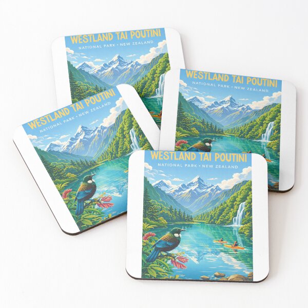 Item preview, Westland Tai Poutini National Park New Zealand – Southern Alps, Franz Josef Glacier and Fox Glacier designed and sold by Aryabek.
