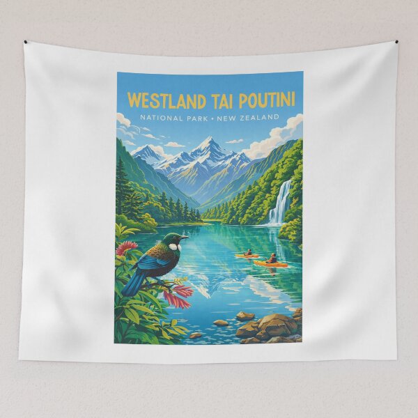 Item preview, Westland Tai Poutini National Park New Zealand – Southern Alps, Franz Josef Glacier and Fox Glacier designed and sold by Aryabek.