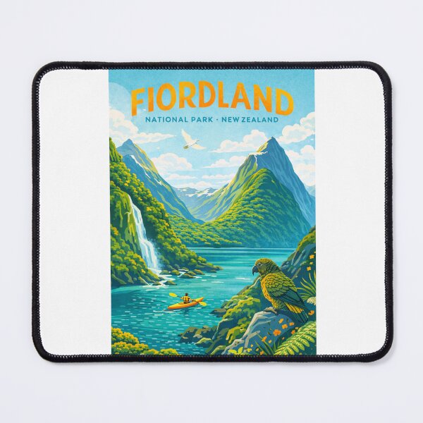 Item preview, Fiordland National Park New Zealand – Milford Sound, Mitre Peak and Te Anau designed and sold by Aryabek.