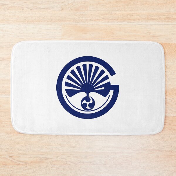 Item preview, Letter G Monogram - Ginkgo Samurai Crest (Navy Blue) designed and sold by ZenCircle.