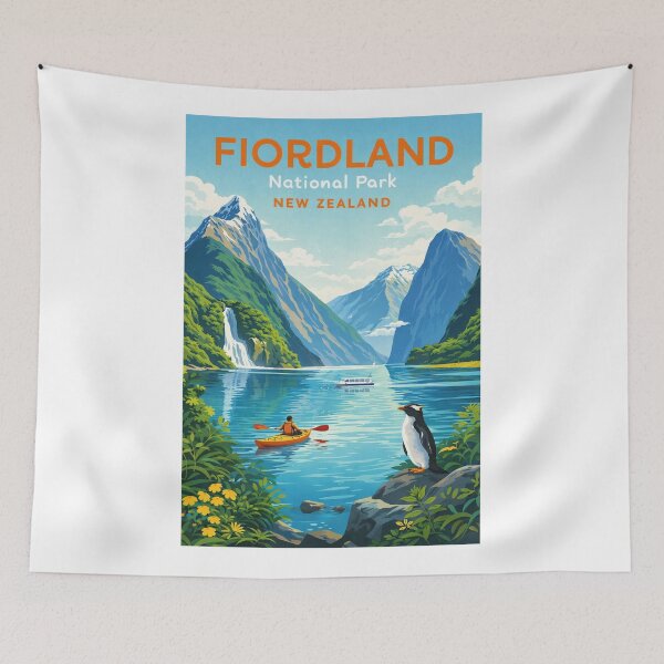 Item preview, Fiordland National Park Showing Milford Sound in Te Anau NZ designed and sold by Aryabek.