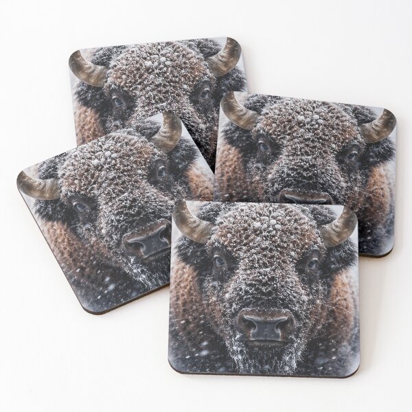 Item preview, Bison in snowstorm designed and sold by LuluLeb.