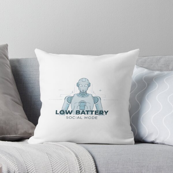 Item preview, Low Battery Social Mode – Introvert Tech Humor Aesthetic designed and sold by Taviofashion.