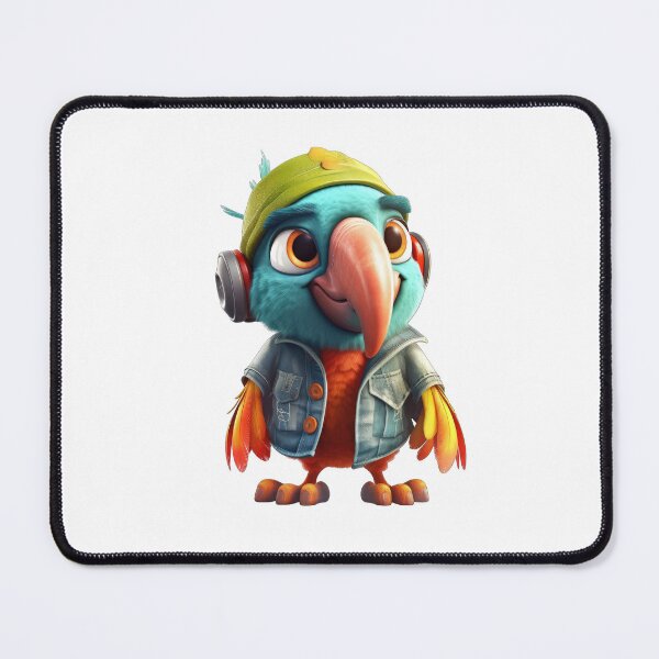 Item preview, Hipster Cartoon Parrot designed and sold by Sillytoe.