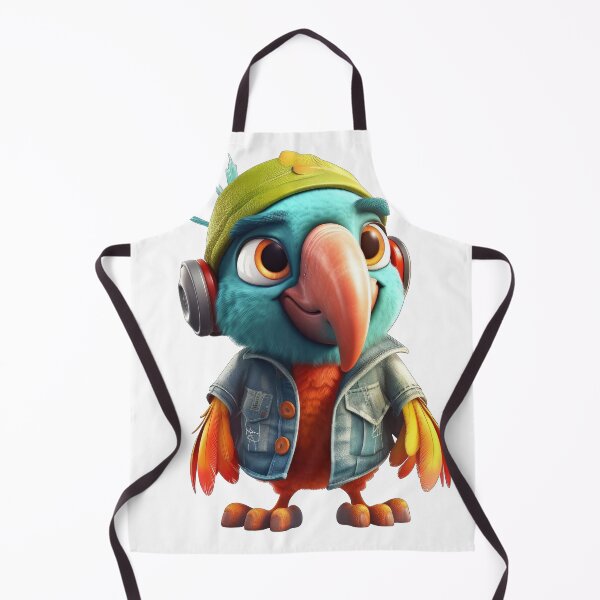 Item preview, Hipster Cartoon Parrot designed and sold by Sillytoe.