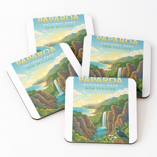 Item preview, Paparoa National Park With Pancake Rocks in the West Coast of New Zealand designed and sold by Aryabek.