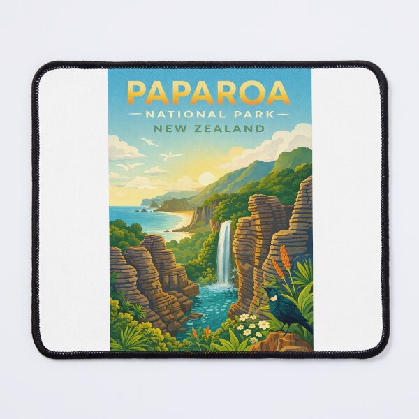 Item preview, Paparoa National Park With Pancake Rocks in the West Coast of New Zealand designed and sold by Aryabek.