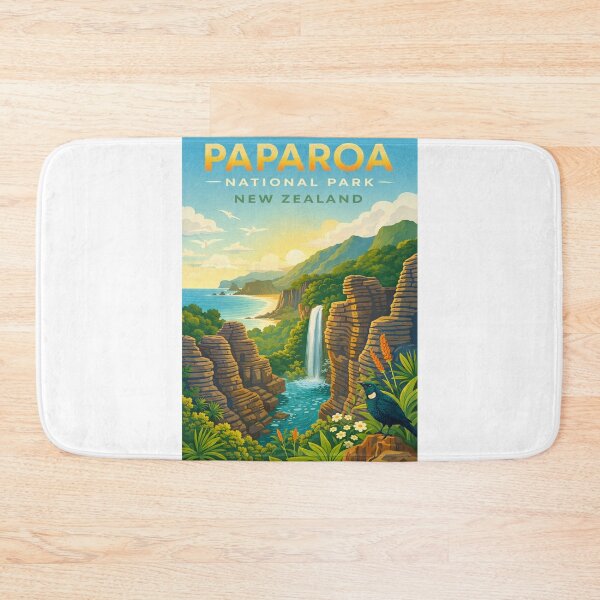 Item preview, Paparoa National Park With Pancake Rocks in the West Coast of New Zealand designed and sold by Aryabek.