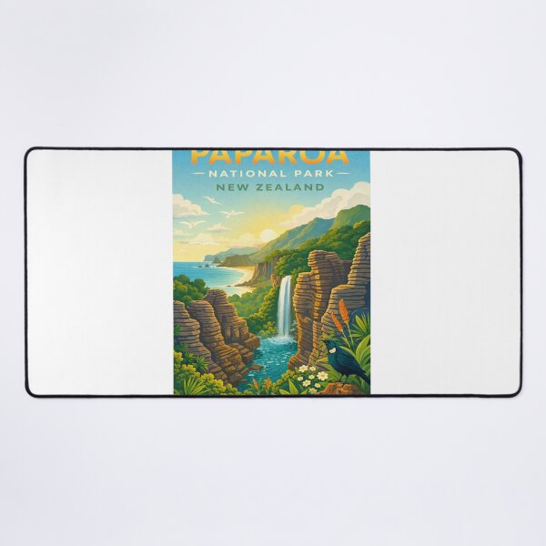 Item preview, Paparoa National Park With Pancake Rocks in the West Coast of New Zealand designed and sold by Aryabek.