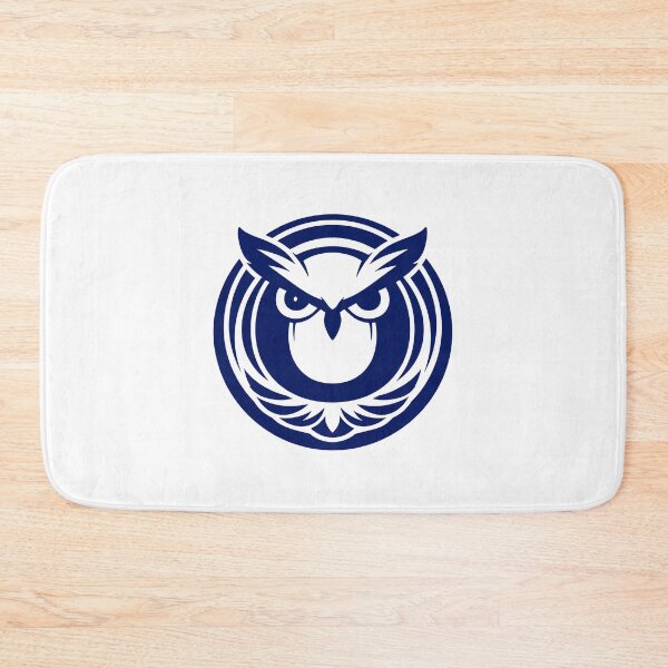 Item preview, Letter O Monogram - Owl Samurai Crest (Navy Blue) designed and sold by ZenCircle.